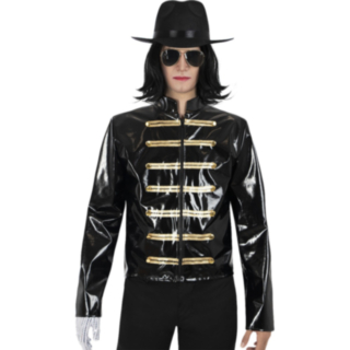Michael Jackson® peruk och glasögon