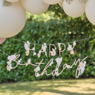 Blommor Happy Birthday Girlang