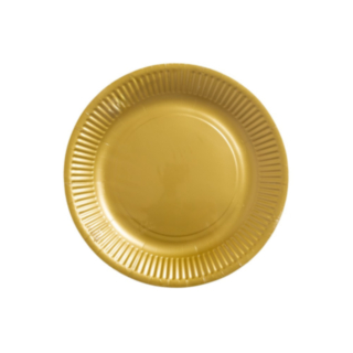 Papperstallrikar Guld