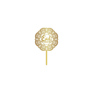 Eid Mubarak Tårtdekoration Guld