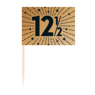12½ År Tårtflaggor Koppar