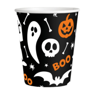 Halloween Boo Pappersmuggar Svart/Vit/Orange