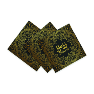 Hajj Mubarak Servetter Svart/Guld