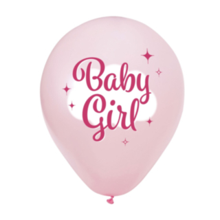 Baby Girl Latexballonger Ljusrosa