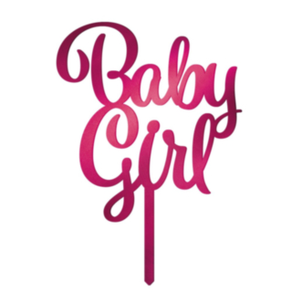 Baby Girl Tårtdekoration Rosa