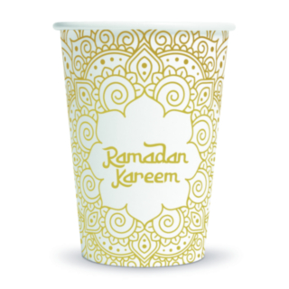 Ramadan Kareem Pappersmuggar Vit/Guld