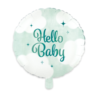 Hello Baby Folieballong Grön