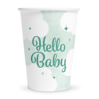 Hello Baby Pappersmuggar Mintgrön/Vit