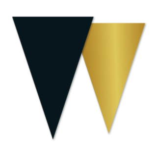 Vimpelgirlang Svart/Guld