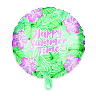 Happy Summer Time Folieballong Grön/Lila