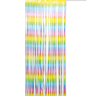 Dörrdraperi Regnbåge Pastell