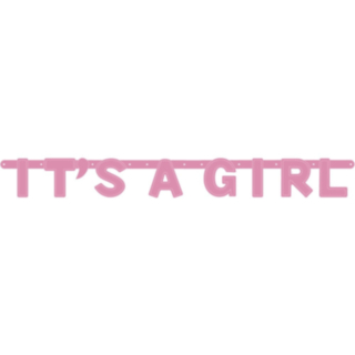 It's A Girl Girlang Ljusrosa