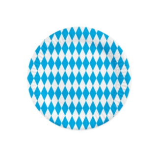 Bayern Papperstallrikar Blå/Vit