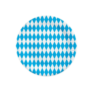 Bayern Papperstallrikar Blå/Vit