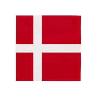 Danmark Servetter Röd/Vit