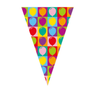 Ballonger Vimpelgirlang Flerfärgad