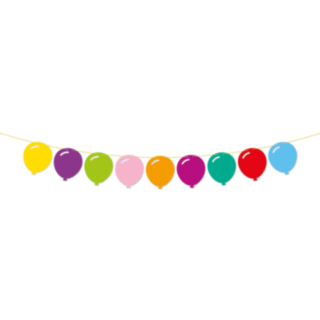 Ballonger Pappersgirlang Flerfärgad