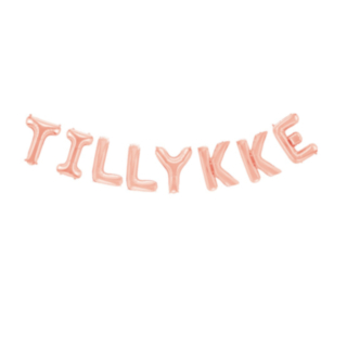 Tillykke Folieballong Roséguld