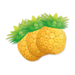Ananas Servetter Gul/Grön