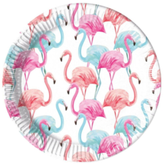 Flamingo Papperstallrikar