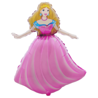 Prinsessa Folieballong Rosa
