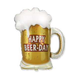 Happy Beer-Day Folieballong Ölglas