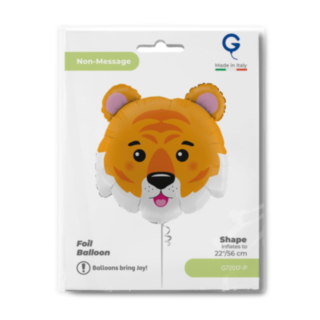 Tigerhuvud Folieballong