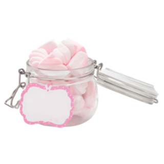 Godisetiketter Rosa