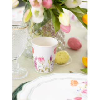 Tulpan & Vårblommor Pappersmuggar