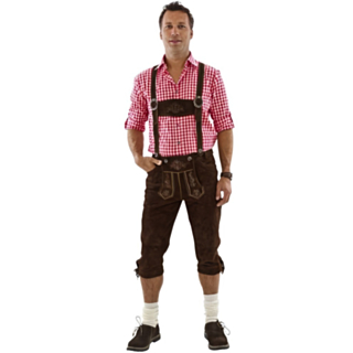 Lederhosen Lång Mörkbrun