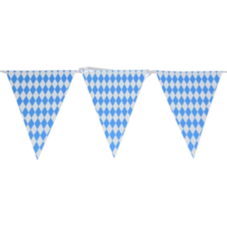Oktoberfest Vimpelgirlang Blå/Vit