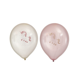 Enhörning Latexballonger Ljusrosa