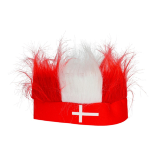 Danmark Hårband Med Hår Röd
