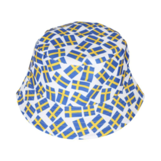 Sverige Bucket Hat Blå/Gul