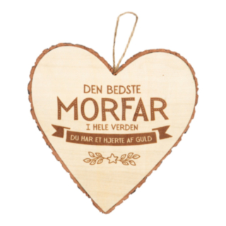 Morfar Trähjärta Beige