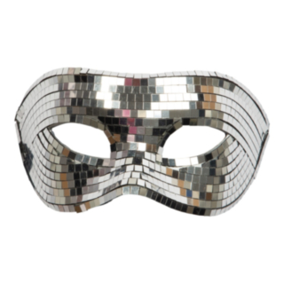 Discokula Halvmask Silver
