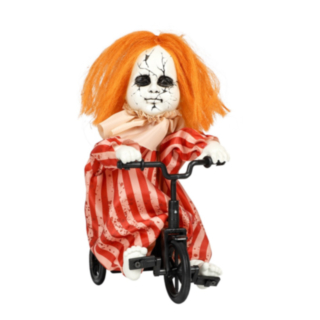 Animerad Docka På Cykel