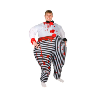 Uppblåsbar Clown Maskeraddräkt