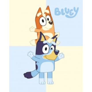 Bluey® Fleecefilt Ljusblå