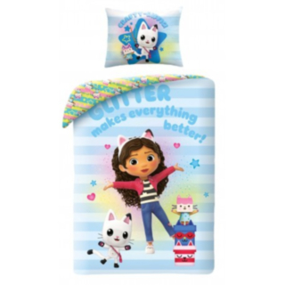 Gabbys Dockskåp® Glitter Bomull Sängkläder