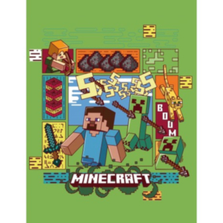 Minecraft® Steve Fleecefilt