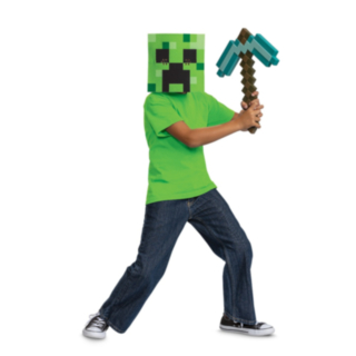 Minecraft® Hacka & Creeper-maskset för barn
