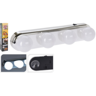 LED Spegellampa Silver