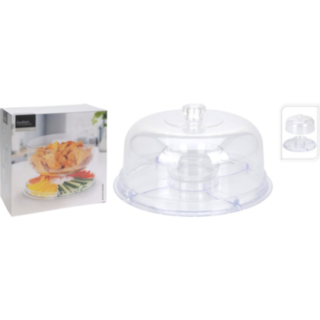 Runt Serveringsfat & Lock Transparent