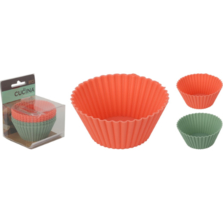 Silikon Cupcakeformar Korall/Grön
