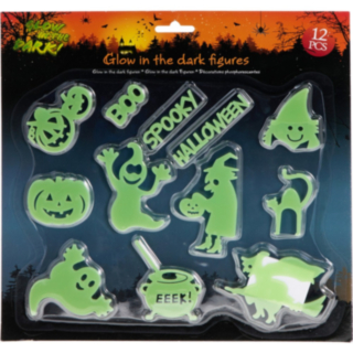 Självlysande Halloweenfigurer