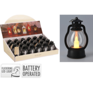 LED Oljelampa Svart