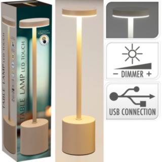 LED Bordslampa Beige