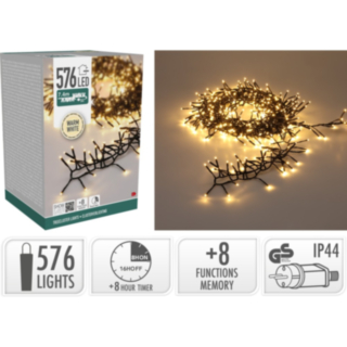 Treecluster Ljusslinga Varmvit 7,4 m