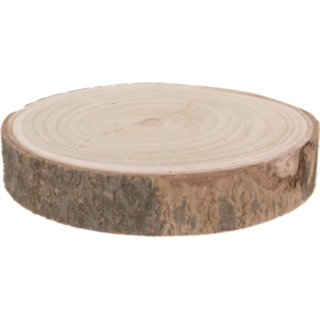 Träskiva Med Bark